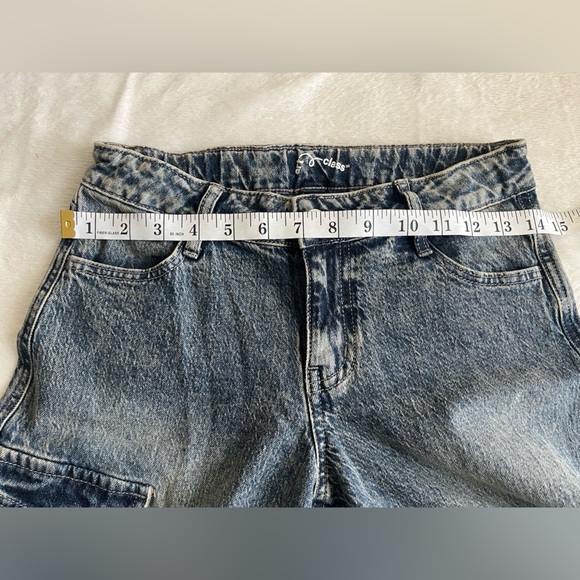 Girl Blue Cargo Jeans - Picture 6 of 9